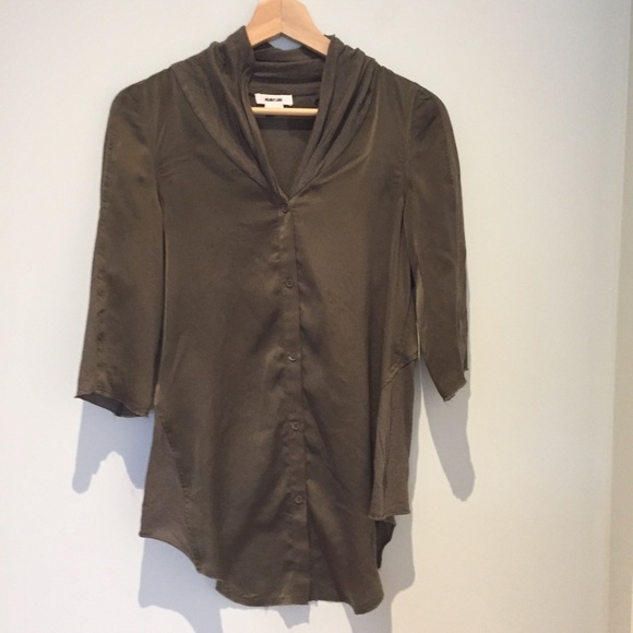 Helmut Lang silk and jersey blouse - Picture 1 of 7